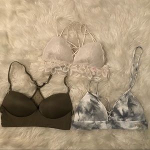 Victoria’s Secret PINK Bralettes (All 3 Together)